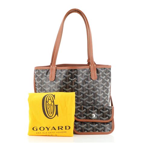 goyard anjou reversible tote coated canvas mini|duke of anjou mini bag.